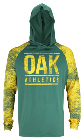 Forever Collectibles MLB Men's Oakland Athletics Sox Men's Full Zip Hooded Sweater, Green