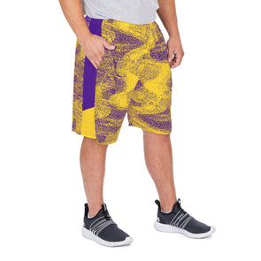 Men's Zubaz Heathered Gray Chicago Bears Space Dye Shorts