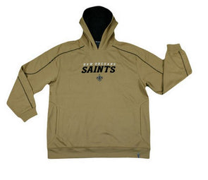 New Orleans Saints Solid Elevated Lightweight Hood W/ /Tan Camo Lines  Accent, Black