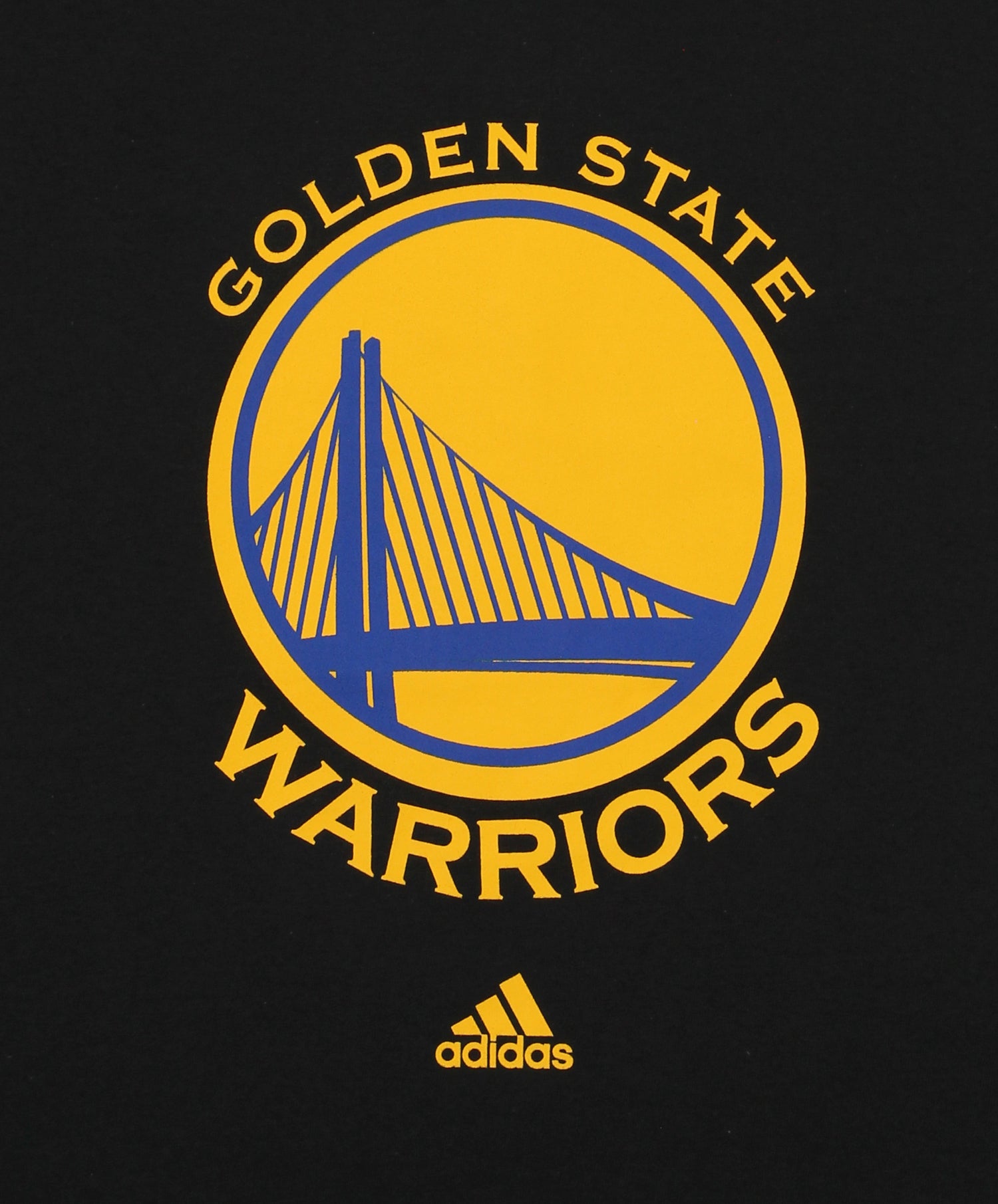 Adidas Nba Men S Golden State Warriors Primary Logo T Shirt Black Fanletic