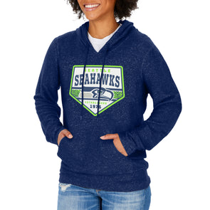 Seattle Seahawks Womens Crop Top Hoodie Pullover Cropped Long Sleeve  Sweatshirt