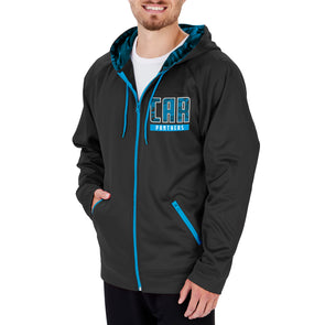 Carolina Panthers Youth Static Performance Pullover Hoodie - Black