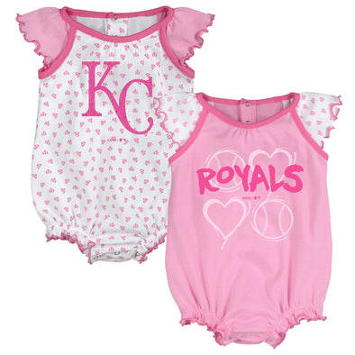 Outerstuff MLB Infant Kansas City Royals Go Team! Three Pack Creeper S –  Fanletic