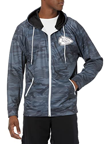 Zubaz Men's NFL Tennessee Titans Full Zip Camo Hoodie