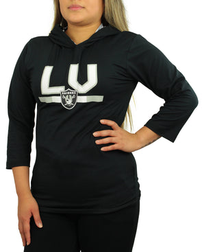 Las Vegas Raiders Youth Primary Logo Team Color Fleece Pullover Hoodie -  Black