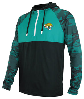 New Official NFL Jacksonville Jaguars G-III Mens Color Block Full Zip Hoodie