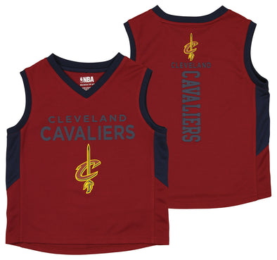 Outerstuff NBA Youth Girls Cleveland Cavaliers Split V-Neck Tee 