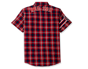  FOCO MLB Boston RED SOX 2016 Wordmark Basic Flannel Shirt -  Womens Small : Sports & Outdoors