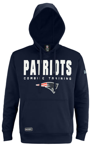 New Era - NFL New England Patriots Team Logo Hoodie - Grey - XS