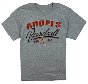 MLB Los Angeles Angels Girls Short Sleeve Team Color Graphic Tee