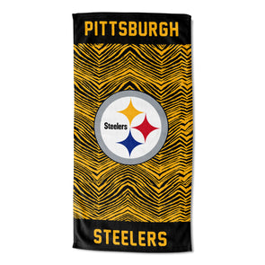 Zubaz NFL Women's Pittsburgh Steelers Solid Team Color Hoodie with Zeb –  Fanletic