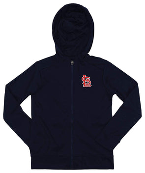 Outerstuff Big Boys and Girls Red St. Louis Cardinals Wordmark Full-Zip Fleece Hoodie