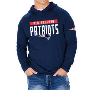 New Era New England Patriots NFL Blue Pullover Hoodie Sweatshirt: