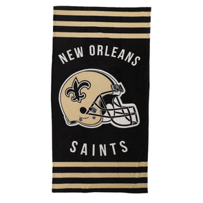 NFL New Orleans Saints Helmet Personalized 60x80 Sherpa Blanket