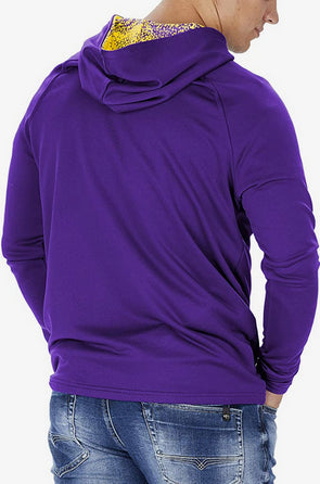 NFL Violet Crusader Cross Minnesota Vikings Youth Hoodie - Rookbrand