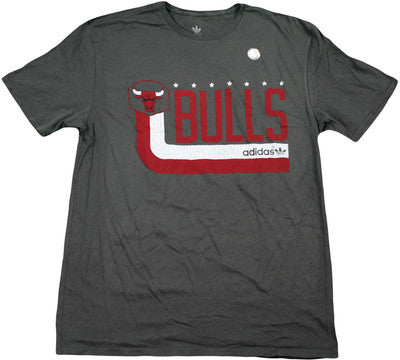 Adidas Mens NBA Chicago Bulls Storm Vintage Tee Shirt Top