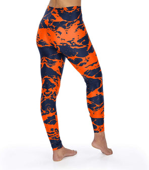 Chicago Bears Zubaz Pants - Navy Blue/Orange