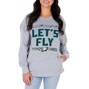 Philadelphia Eagles Women's NFL Big Logo Ugly V-Neck Sweater