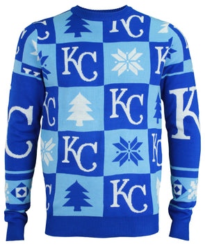 Kansas City Royals Patches MLB Ugly Crew Neck Sweater by Forever  Collectibles