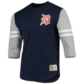 MLB Team Apparel Toddler Detroit Tigers Navy Raglan Zipper