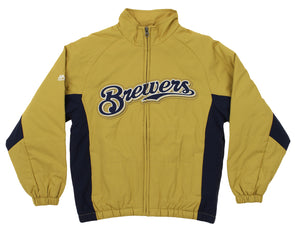 Outerstuff Youth Navy Milwaukee Brewers Primary Team Logo Pullover Hoodie