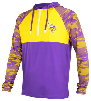 Minnesota Vikings Color Block Men's Nike NFL Pullover Hoodie.