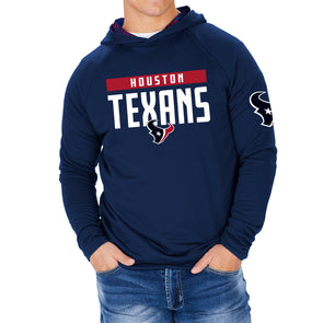 Zubaz NFL Women's Houston Texans Elevated Lightweight Hoodie Tonal