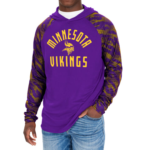 Zubaz NFL Men's Minnesota Vikings Solid Team Hoodie with Camo Lined Ho –  Fanletic