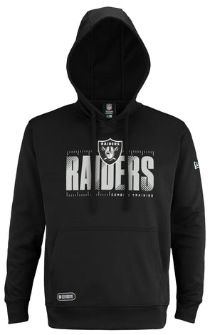 Men's New Era Black Las Vegas Raiders Big & Tall NFL Pullover Hoodie