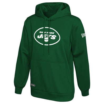 Youth New York Jets Nike Green Logo Performance Pullover Hoodie