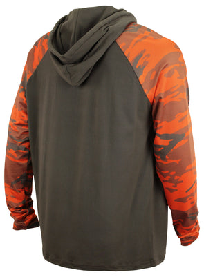 Zubaz Cleveland Browns Mens Brown Camo Lines Hood