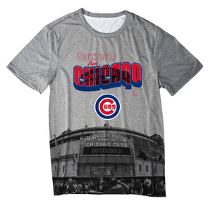 Outerstuff Youth Royal Chicago Cubs Camo Base T-Shirt Size: Medium