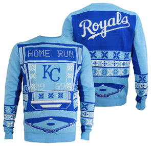 Kansas City Royals Patches MLB Ugly Crew Neck Sweater by Forever  Collectibles