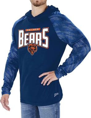 Zubaz NFL Women's Chicago Bears Solid Team Color Hoodie with Zebra Det –  Fanletic