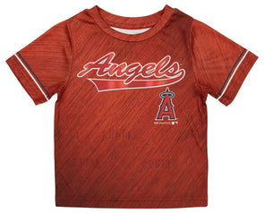 Youth Red Los Angeles Angels Icon Baseball T-Shirt