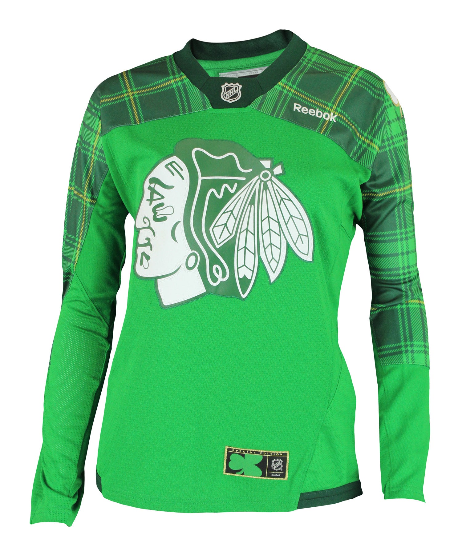 green blackhawks jersey womens