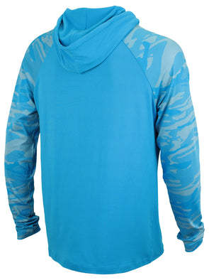 Detroit Lions Lightweight Hood W/ Tonal Camo Lines Accent, Gray