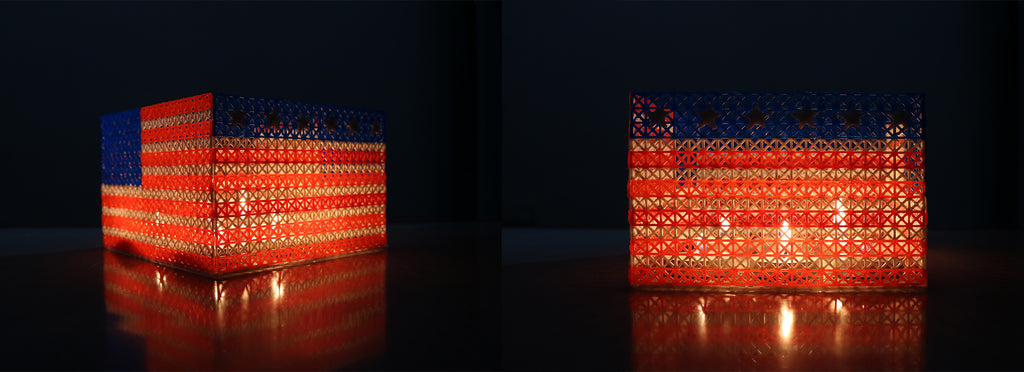 American Candle Holder made with 3Dmate BASE Design Mat and 3D Pen