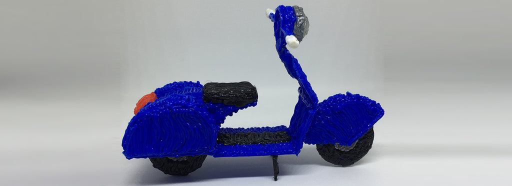 Vespa made with 3dmate BASE Design Mat