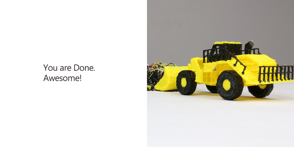 Backhoe Loader made with 3Dmate Base and 3D Pen