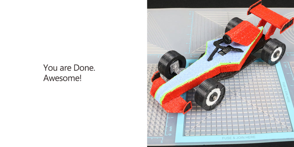 Formula 1 Car made with 3Dmate BASE Design Mat