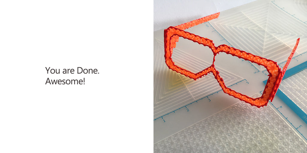 Glasses made with 3Dmate BASE Design Mat