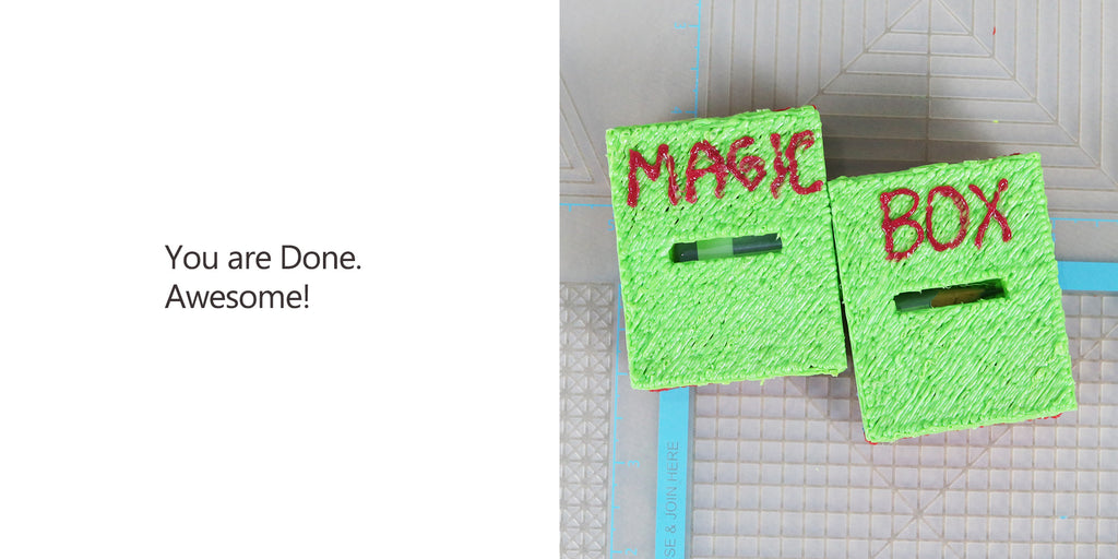 Magic Pencil Cutter Box made with 3Dmate BASE Design Mat
