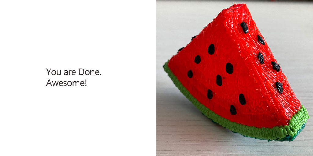 Watermelon made with 3Dmate BASE Design Mat