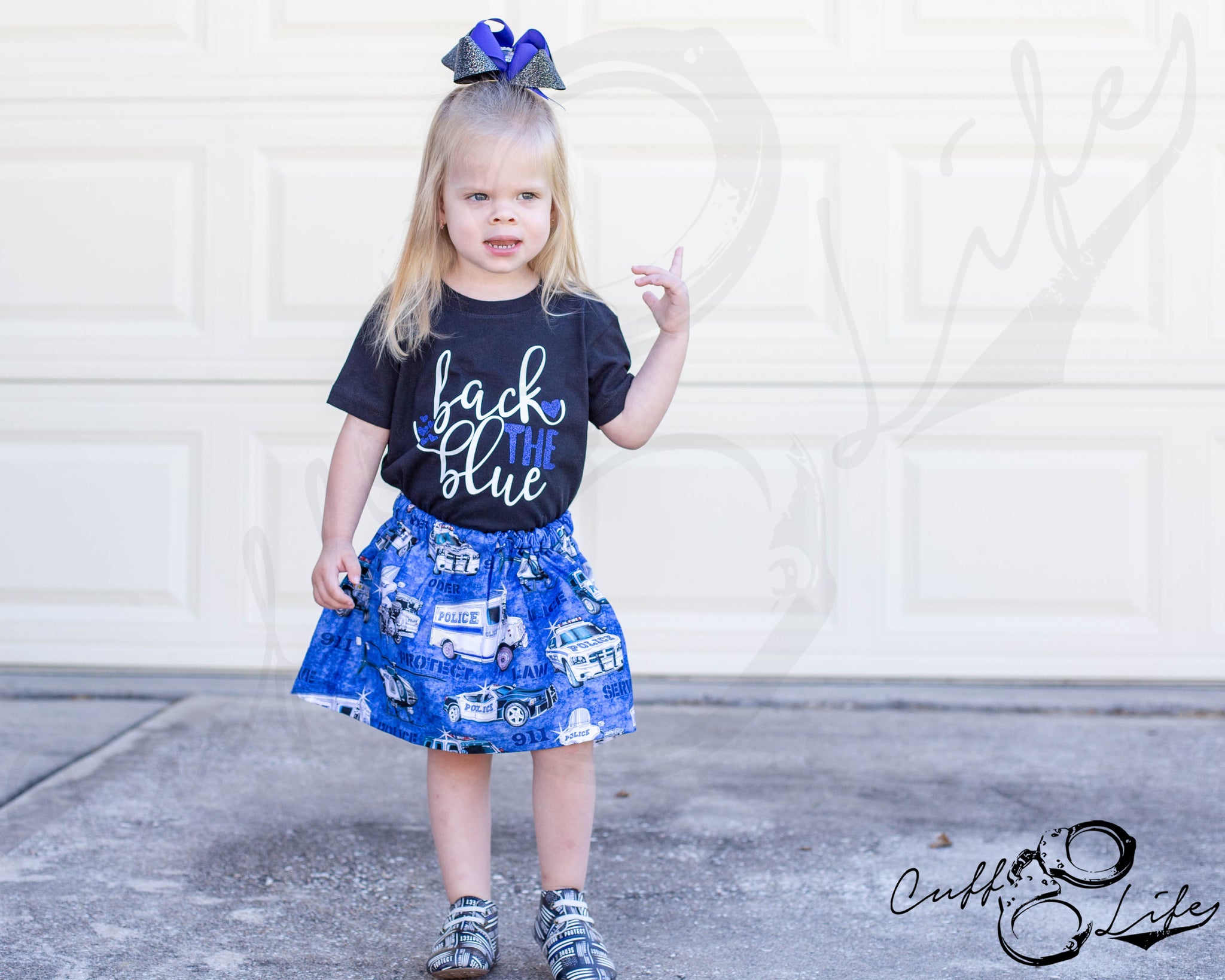 Back The Blue (Hearts) © - Toddler/Youth T-Shirt – Cuff Life Boutique