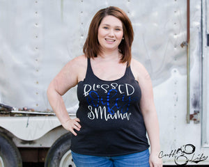 Blessed Wifey & Mama TBL - Racerback Tank