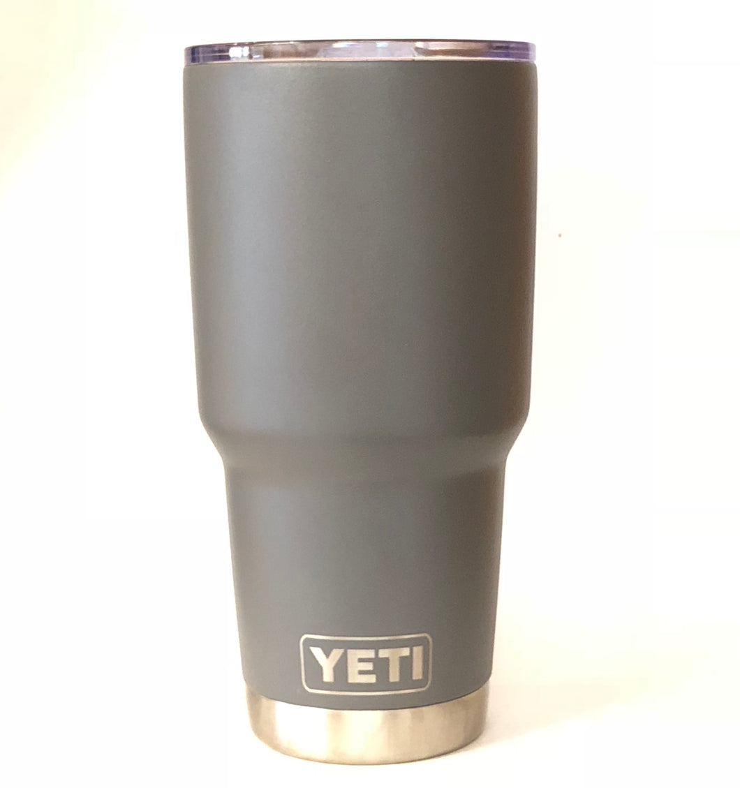 Charcoal Grey Yeti Rambler Tumbler Cup 