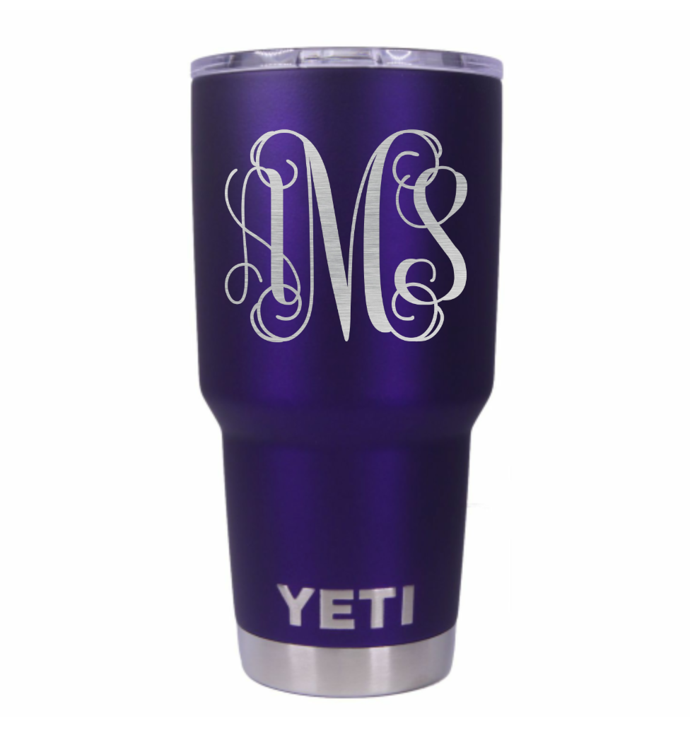 monogrammed yeti tumbler