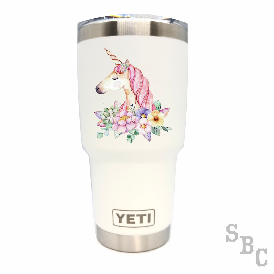 yeti unicorn tumbler