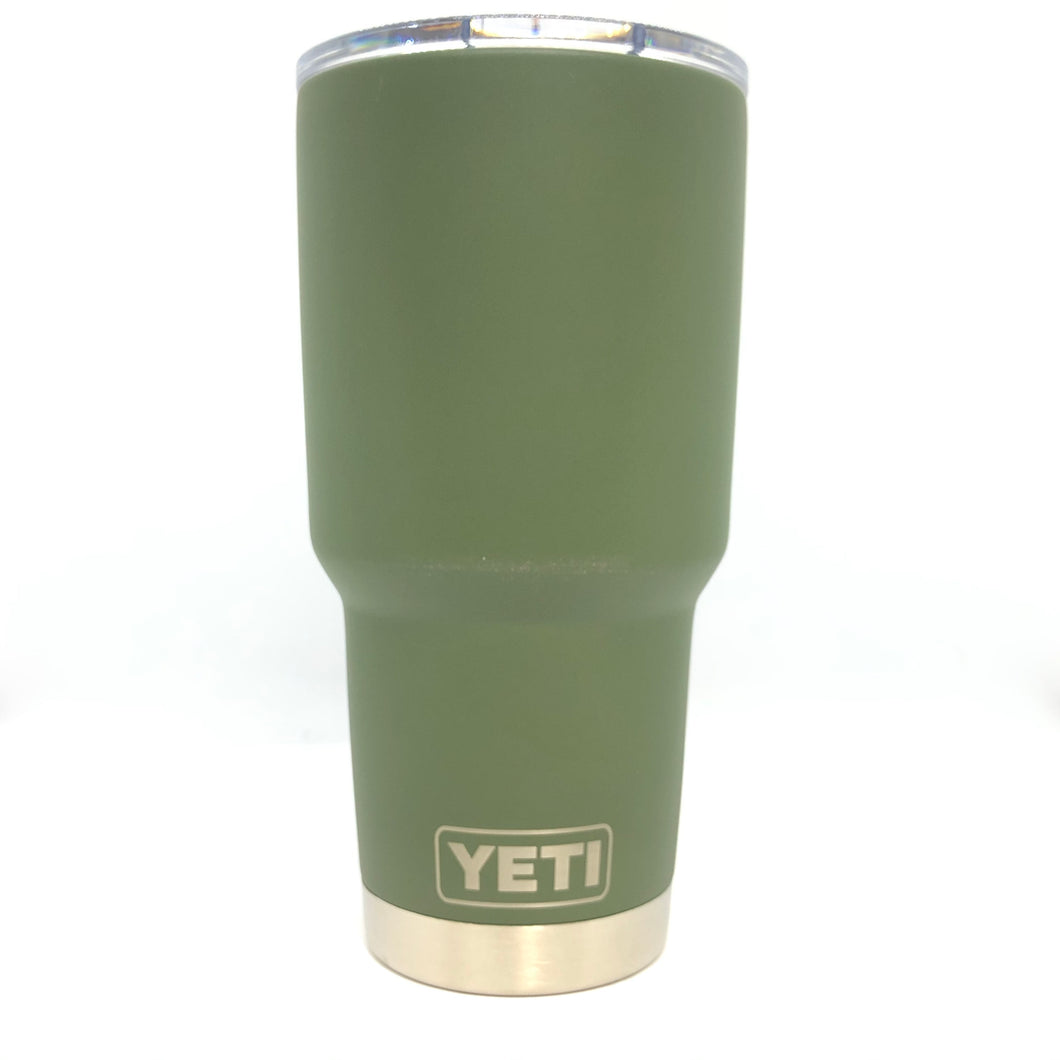 Matte Olive Drab OD Green Yeti Rambler Tumbler | Small Batch Louisiana